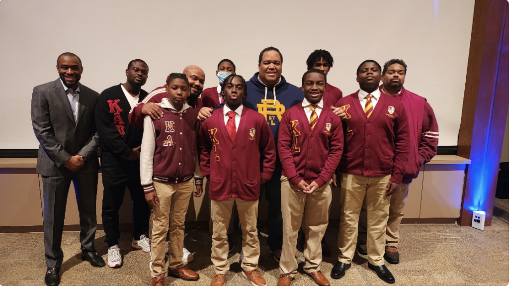 AAA Kappa League attends Black History Month Event with Dr. Marc Lamont Hill